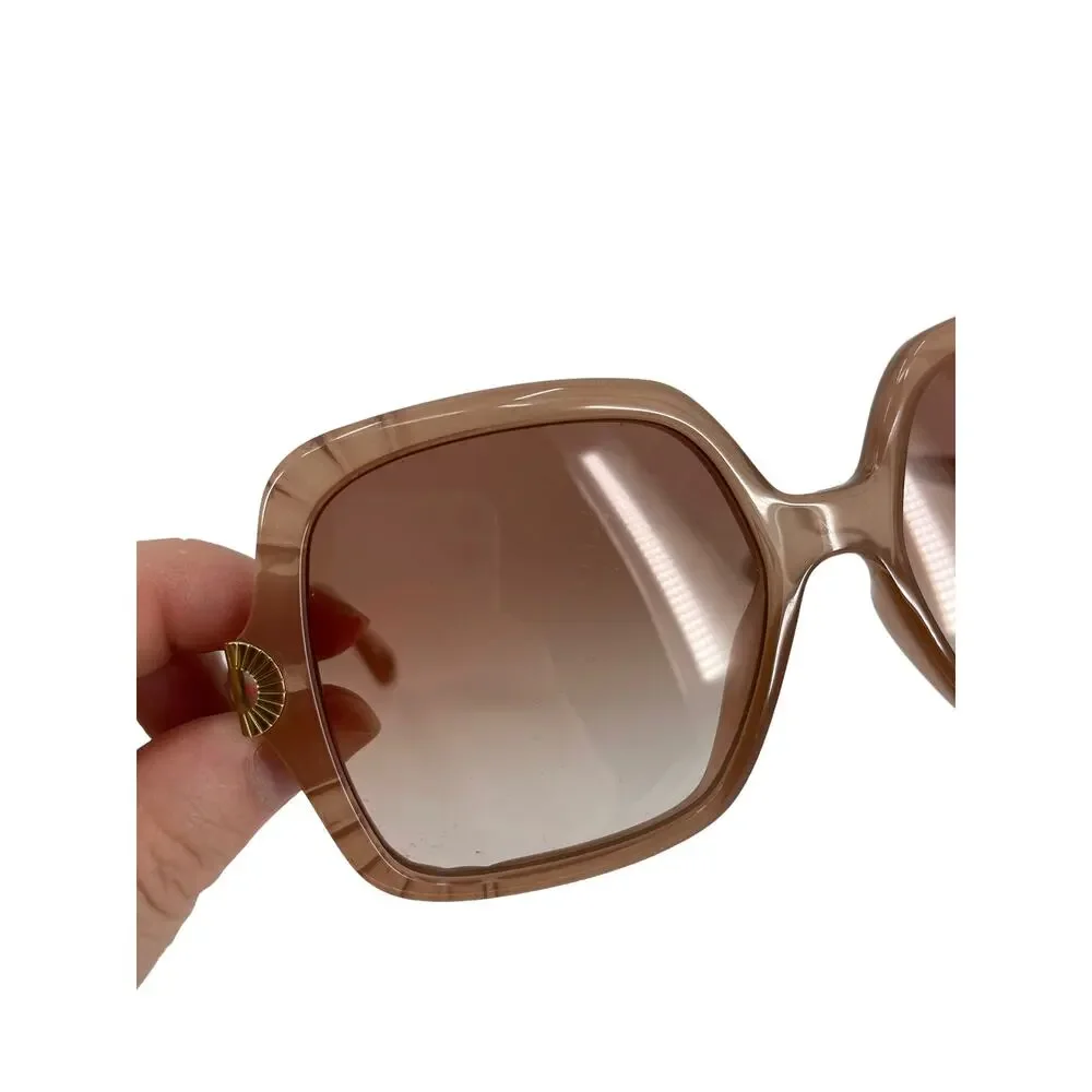 Chloe Womens Sunglasses Square Oversized Nude Gradient Lens Non Polarized CE746S - Picture 9 of 10